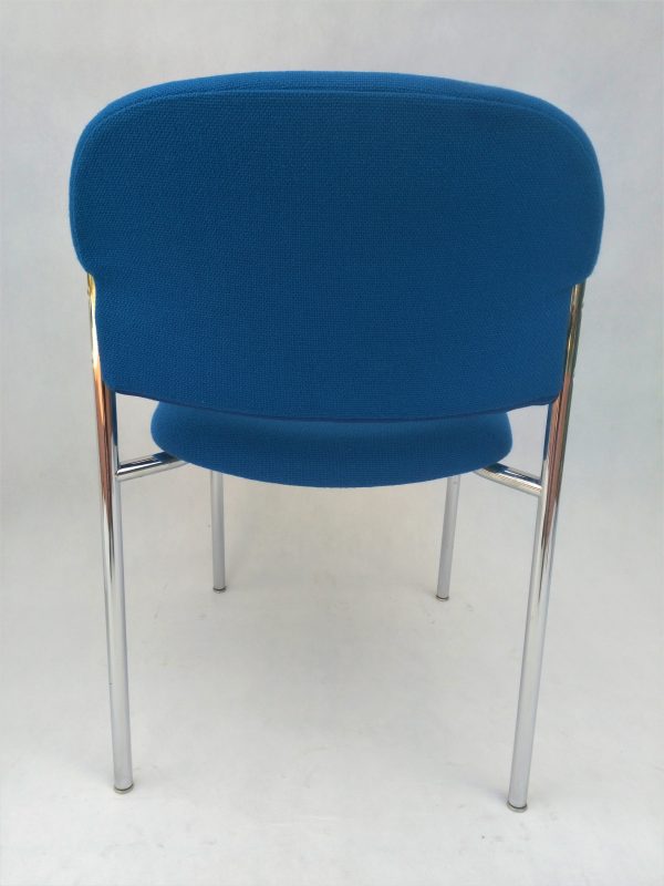 krzesło konferencyjne Drabert niebieskie, meble biurowe używane