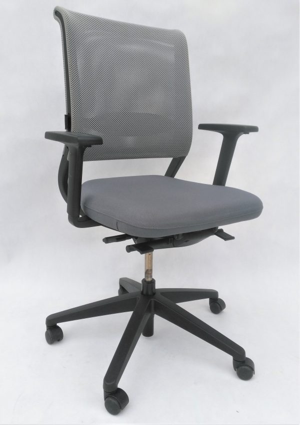 Krzesło biurowe SEDUS Netwin szary, meble biurowe używane