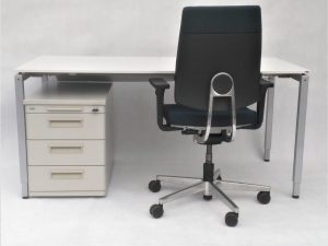 Biurko VS + organizer + krzesło stanowisko pracy