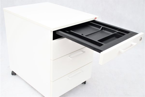 kontenerek,organizer pod biurko WUTEH biały, meble biurowe używane