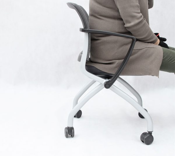 krzesło konferencyjne SIDIZ składane na kółkach - meble biurowe używane