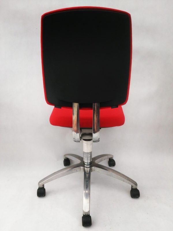 Krzesło biurowe obrotowe DRABERT jasny czerwony