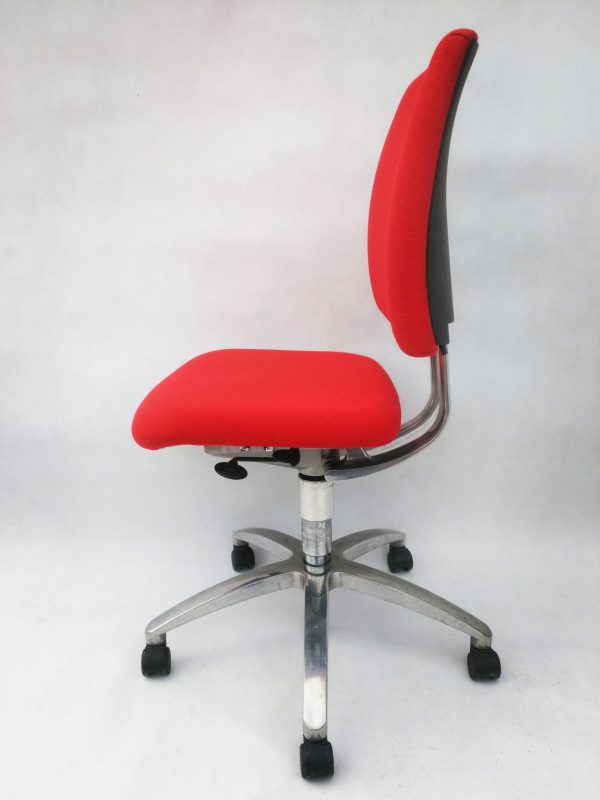 Krzesło biurowe obrotowe DRABERT jasny czerwony