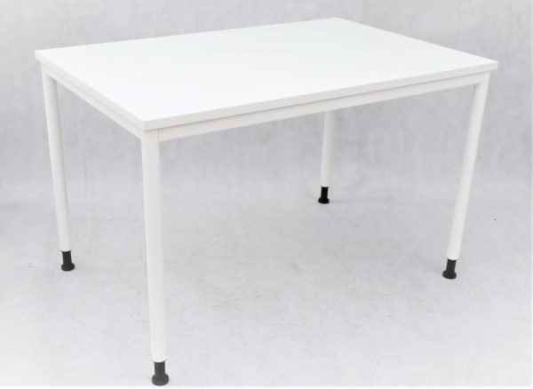 biurko Nowy Styl 120/80 białe z przepustem, meble biurowe używane