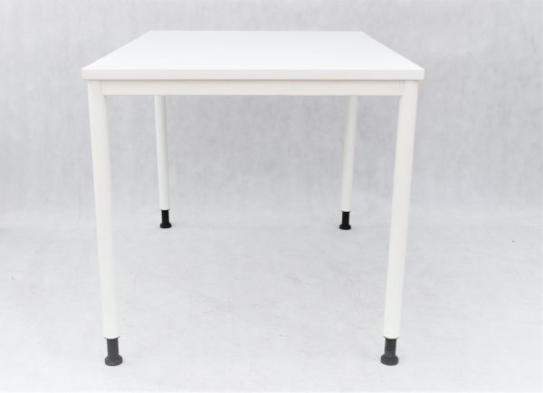 biurko Nowy Styl 120/80 białe z przepustem, meble biurowe używane